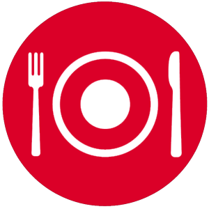 plate and utensils icon